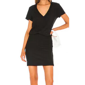 Standard James Perse blouson short sleeve dress black size 3 (Large L)